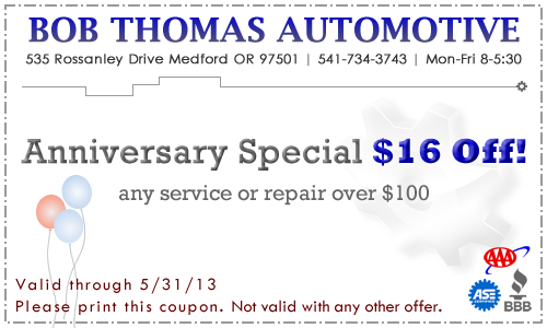 May 2013 BTA Coupon: $16 off any service or repair over $100
