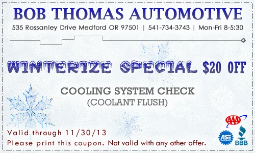 November 2013 BTA Coupon: Winterize Special